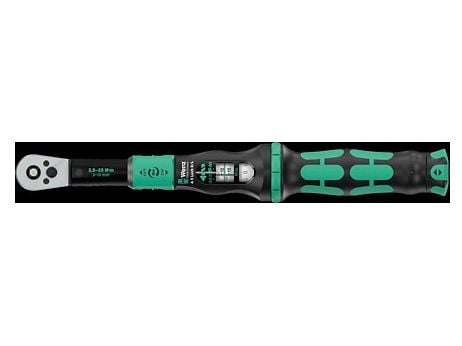 Wera 05075693001, Skrallenøkkel, Nm, Mekanisk, 2,5 - 25 Nm, Sort, Grønn, 330 mm