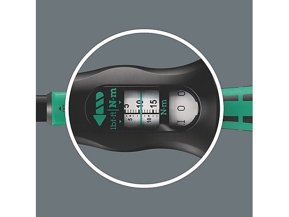 Wera 05075693001, Skrallenøkkel, Nm, Mekanisk, 2,5 - 25 Nm, Sort, Grønn, 330 mm