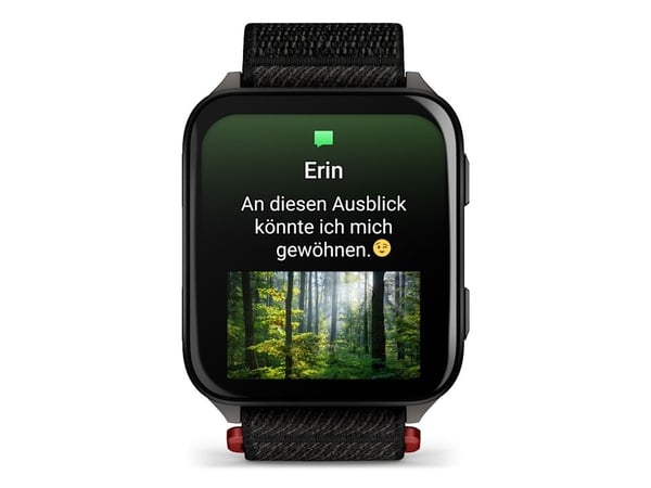 Garmin Venu X1 - Svart med skifer fiberforsterket titanium - sportsur med bånd - nylon - svart - display 2" - 32 GB - Bluetooth, Wi-Fi, ANT+ - 40 g