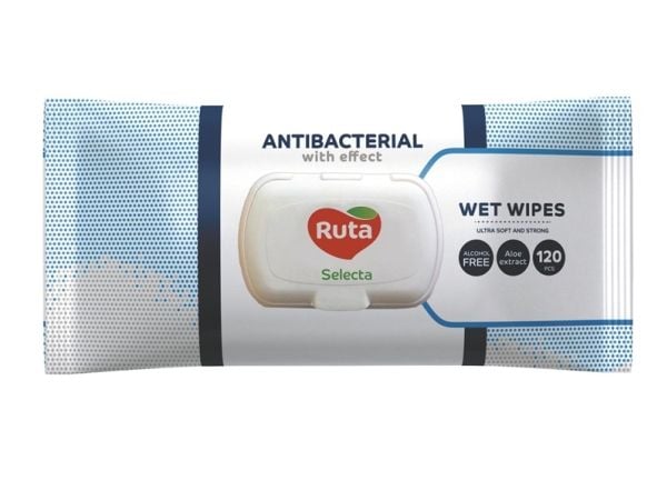 Wet Wipes Ruta Antibacterial 120Pce