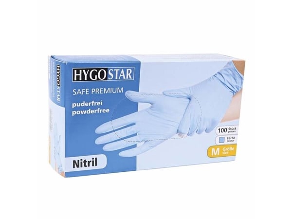 Nitriilikäsine Excellent M sininen jauheeton 100kpl/pakkaus