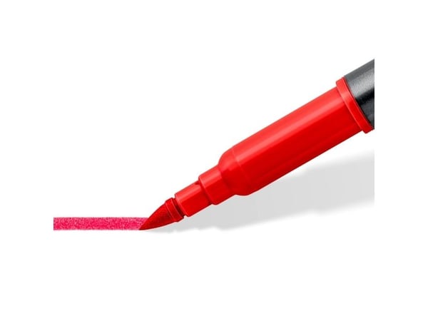 Staedtler 3001 C6-1, Fint, 6 farger, Kulespiss og penselpenn, 0,5 mm, 6 mm, Rund