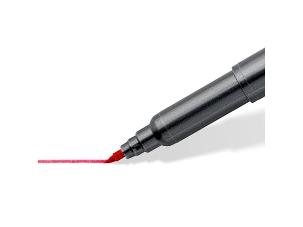 Staedtler 3001 C6-3, Fint, 6 farger, Kulespiss og penselpenn, 0,5 mm, 6 mm, Rund