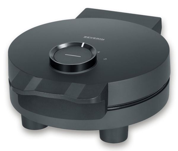 Severin WA 2116, 1 vafler, Hjerte (form), Svart, Plast, Rustfritt stål, 0,665 m, Oppvarming, Klar