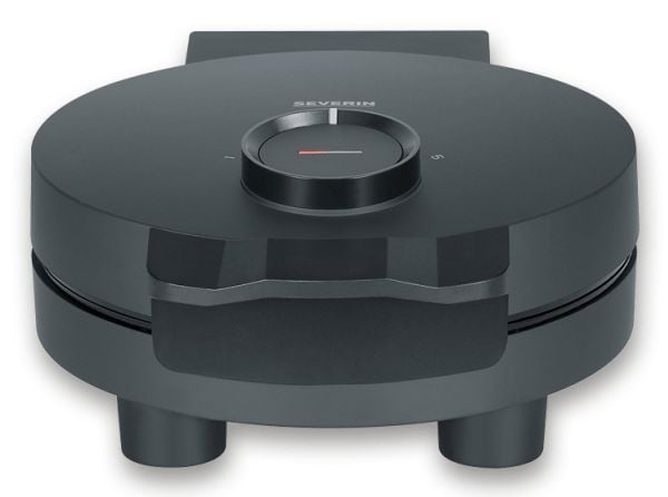 Severin WA 2116, 1 vafler, Hjerte (form), Svart, Plast, Rustfritt stål, 0,665 m, Oppvarming, Klar