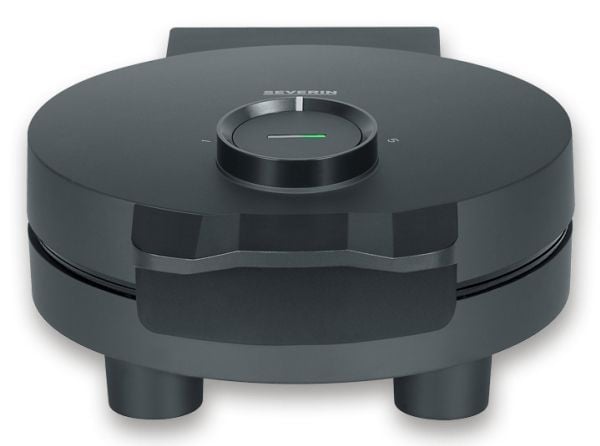 Severin WA 2116, 1 vafler, Hjerte (form), Svart, Plast, Rustfritt stål, 0,665 m, Oppvarming, Klar