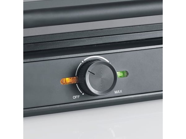 Severin WA 2125, 2 vafler, Rektangulær, Antrasitt, Sort, Plast, Rustfritt stål, 0,665 m, Oppvarming, Klar