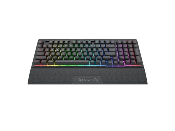 REDRAGON K515-RGB SHIVA 98, Koblet med ledninger (ikke trådløs), USB, Membrannøkkelbryter, Sort