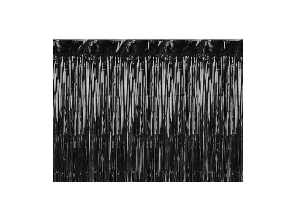 Sort foliegardin, 100 x 200 cm