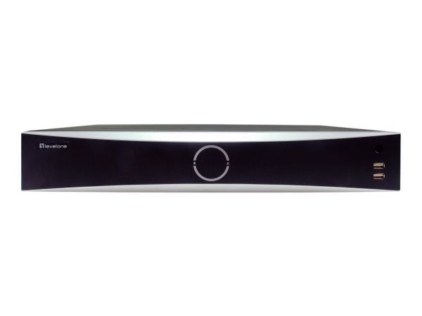 LevelOne NVR-0411, 32 kanaler, 4096 x 2160 piksler, 256 kanaler, 2MP/8 MP/6 MP/5 MP/4 MP/3 MP/1080p/UXGA/720p/VGA/4CIF/DCIF/2CIF/CIF/QC, H.264, H.2...