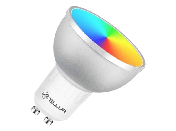 Tellur WiFi LED smartpære GU10 5W hvit/varm/RGB dimmer