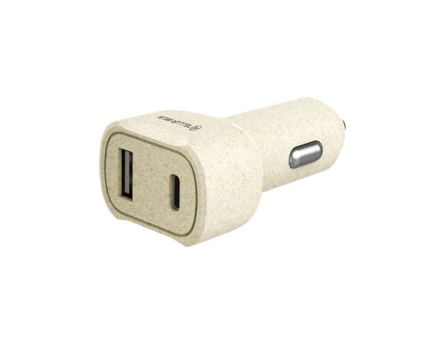 Tellur grønn bil-lader, 36W, 6A (PD18W + QC3.0) cream