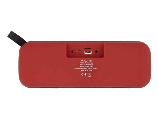 Tellur Loop 10W Bluetooth-høyttaler, rød