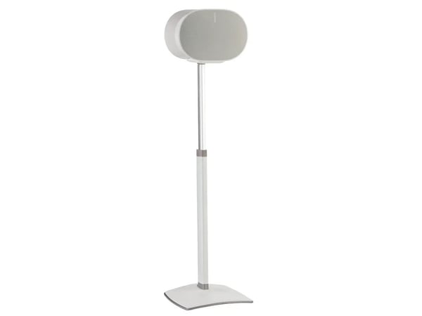 Sanus WSSE3A1-W2 - Stativ - for høyttaler(e) - høydejusterbar - ekstrudert aluminium, stål - hvit - plassering på gulv - for Sonos Era 300