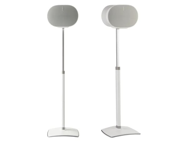 Sanus WSSE3A1-W2 - Stativ - for høyttaler(e) - høydejusterbar - ekstrudert aluminium, stål - hvit - plassering på gulv - for Sonos Era 300