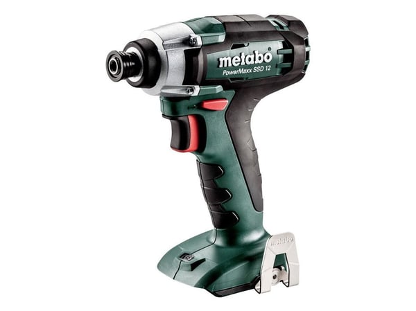 Metabo PowerMaxx SSD 12, Slagtrekker, Pistolhåndtak, 1/4", Sort, Grå, Rød, 2500 RPM, 115 Nm