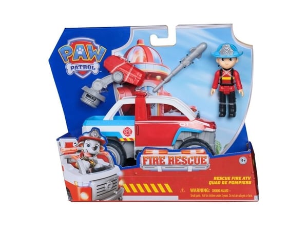 PAW Patrol PAW VHC Fire Rsc Lrg Vhcl Ryder WLMX GML, Bil, 3 år, Plast, Flerfarget