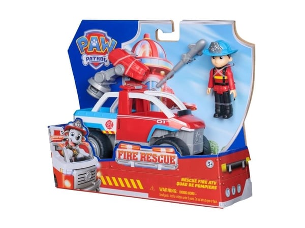 PAW Patrol PAW VHC Fire Rsc Lrg Vhcl Ryder WLMX GML, Bil, 3 år, Plast, Flerfarget