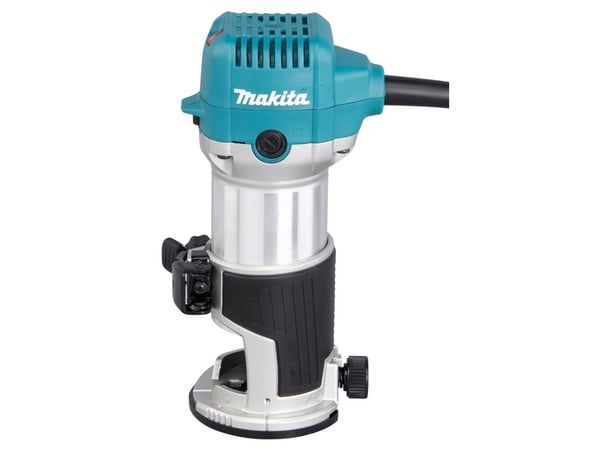 Makita RT0702CX3J Multifunktionsfräse, Yläjyrsimen alusta, musta, Vihreä, Metallinen, 34000 RPM, 6, 8 (5/16"), 10000 RPM, 93 dB