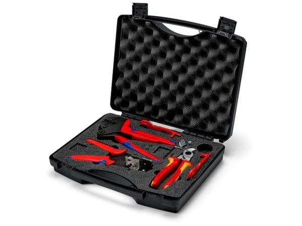 Knipex 97 91 04 V02, Blå, Rød, Gult, 280 mm, 80 mm, 2,01 kg, 7 verktøy
