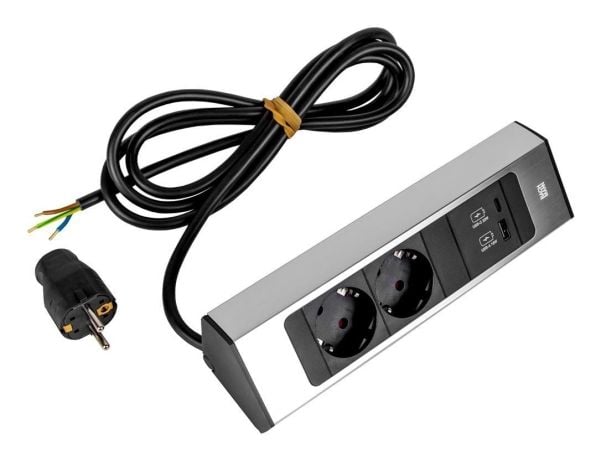 BACHMANN CASIA 2 2xCEE7/3 1xUSB A/C 22W (932.002)