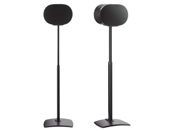 Sanus WSSE3A1-B2 - Stativ - for høyttaler(e) - høydejusterbar - ekstrudert aluminium, stål - svart - plassering på gulv - for Sonos Era 300