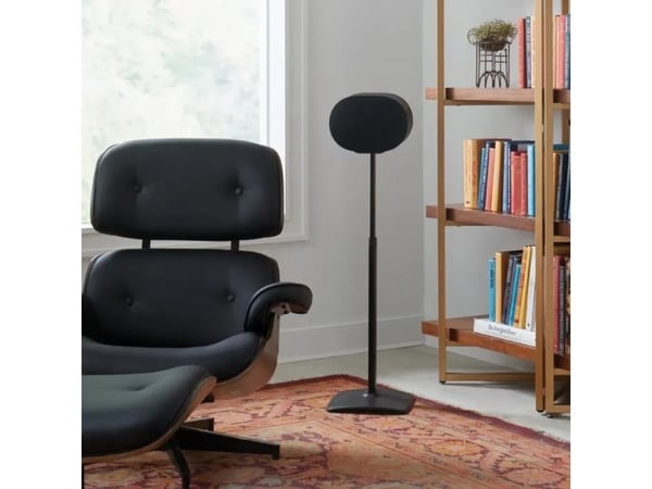 Sanus WSSE3A1-B2 - Stativ - for høyttaler(e) - høydejusterbar - ekstrudert aluminium, stål - svart - plassering på gulv - for Sonos Era 300