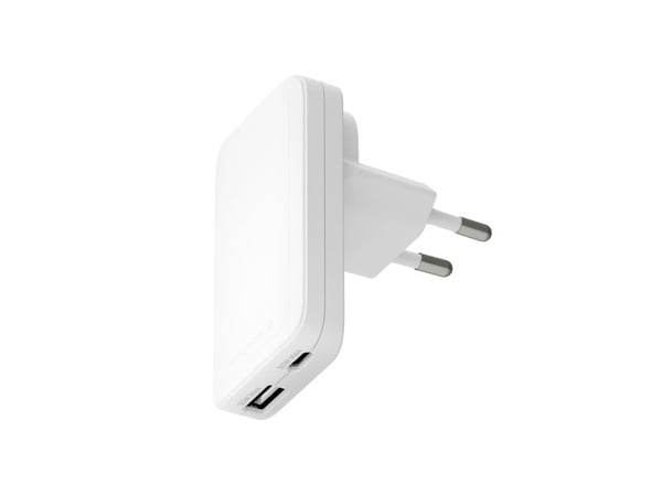 dbramante1928 re-charge Pro - Strømadapter - slank - 30 watt - 2 utgangskontakter (USB-C, USB) - hvit