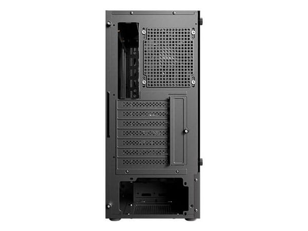 Antec AX27 RGB, Midi Tower, PC, Sort, ATX, ITX, Micro ATX, Plast, Stål, Spilling