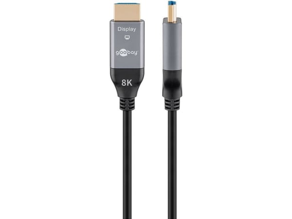 Goobay 76276, 30 m, HDMI Type A (Standard), HDMI Type A (Standard), 3D, 48 Gbit/sek, Svart