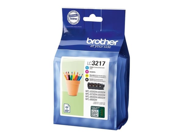 Brother LC3217 Value Pack - 4-pack - svart, gul, cyan, magenta - original - bläckpatron - för Brother MFC-J5730DW, MFC-J5930DW, MFC-J6935DW
