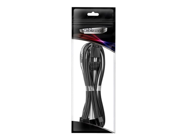 CableMod C-Series PRO ModMesh Sleeved 12VHPWR StealthSense - Strømkabelsett - svart/hvit
