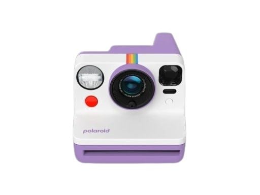 Polaroid Now, lilla, hvit, automatisk, 0,4 - 1,3 m, Polaroid-app, LED, USB Type-C Polaroid Now, lilla, hvit, automatisk, 0,4 - 1,3 m, Polaroid-app, LED, USB Type-C