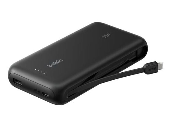 Belkin Gaming - Strømbank - 20000 mAh - 30 watt - Fast Charge, PD - 3 utgangskontakter (USB, 2 x USB-C)