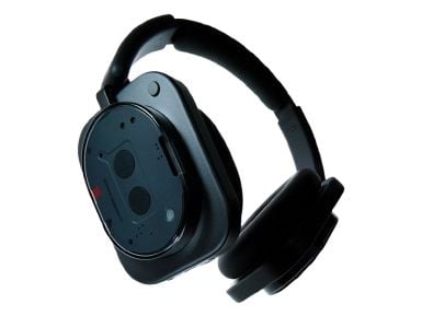 Nothing Headphone (1) - Hodetelefoner med mikrofon - full størrelse - Bluetooth - trådløs, kablet - aktiv støydemping - 3,5 mm jakk, USB-C - svart