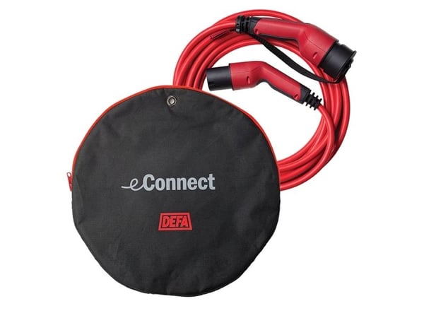 DEFA eConnect pehmeä säilytyspussi latauskaapelille