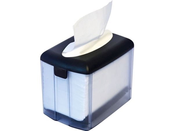 Borddispenser, Tuscany SystemOne, 12,9x18,3x14,3cm, sort, plast