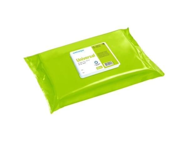 Universalklud, Wet Wipe, Maxi, 43x30cm, grøn, PP/viskose, med vand og sæbe, uden farve og parfume