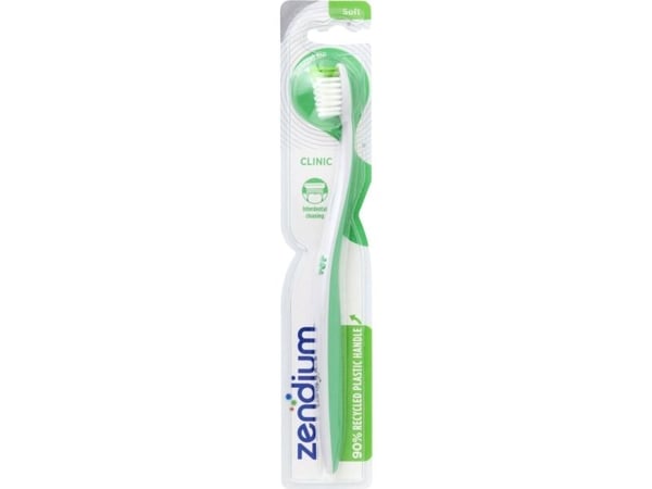 Tandbørste, Zendium Clinic, Soft, med ergonomisk - (12 stk.)