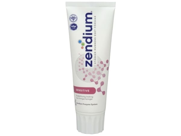 Tandpasta, Zendium Sensitiv, 75 ml - (12 stk.)