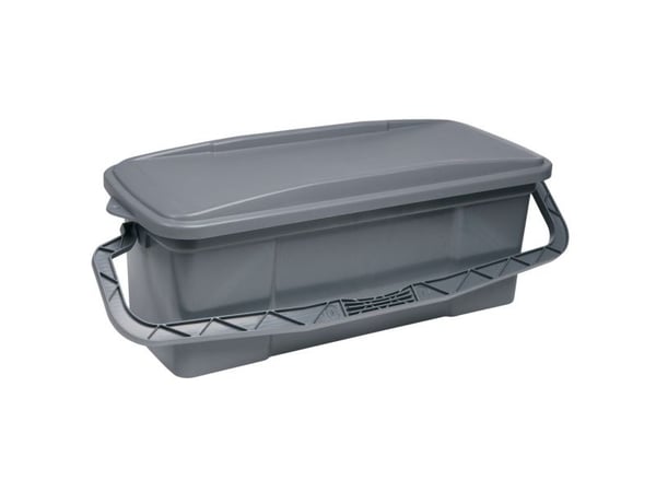 Moppilaatikko, Vikan ErgoClean, 64x24x22cm, harmaa, PP, kannella ja kahvalla