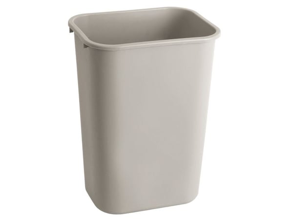 Soptunna Rubbermaid grå, PE, 39 l, rektangulär