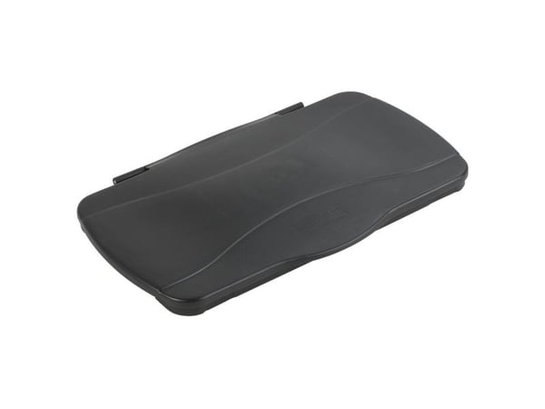 Låg, Rubbermaid Slim Jim, sort, PE, lukket