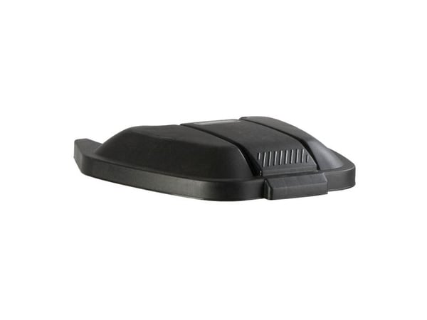 Låg, Rubbermaid, 56x51,5x8cm, sort, plast, til tohjulet container