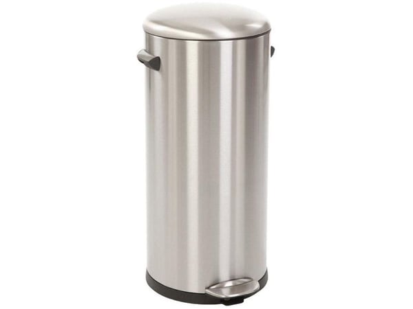 Pedalbøtte, EKO Belle Deluxe, stålmatt, plast/rustfritt stål, 30 liter, med innerbøtte av plast, og...