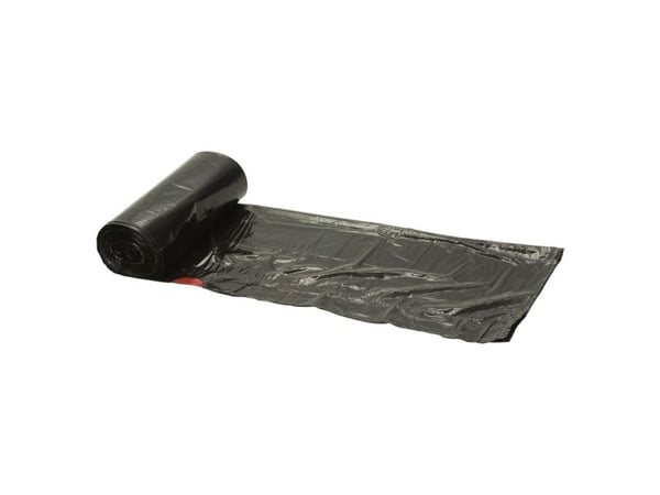 Snøresæk, ABENA Poly-Line Supersæk, 100 l, sort, LLDPE/virgin - (18 stk.)