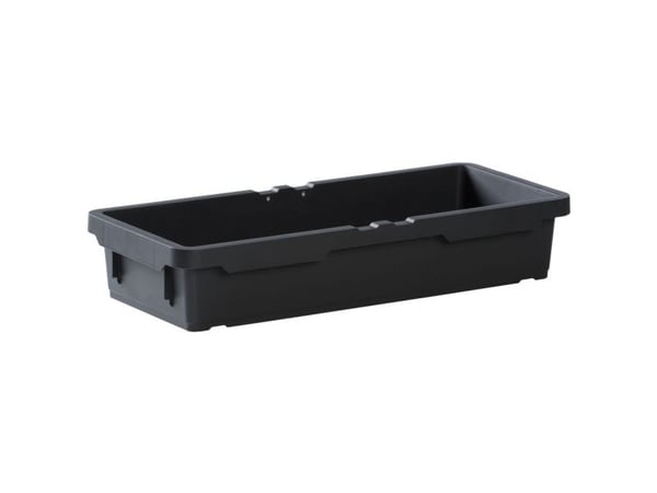 Plastbakke, Vileda, 22,2x10,2x23,8cm, sort, genanvendt plast, helbakke