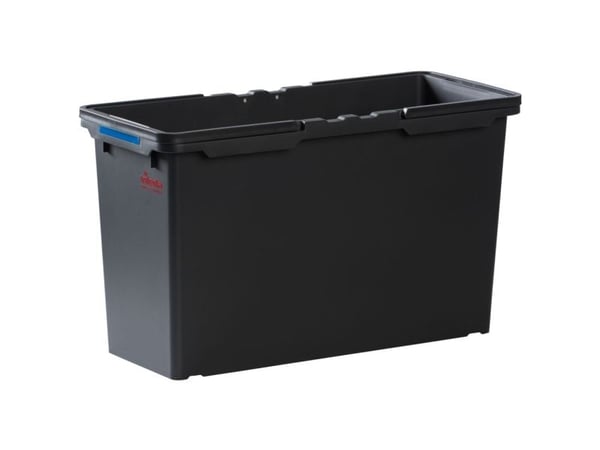 Moppeboks, Vileda Origo, 55,2x23,8x32cm, 25 l, sort, genanvendt plast