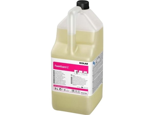 Skumrengøring Surt FoamGuard Z Kalkfjerner uden Farve/Parfume 5 ltr,5 Ltr/dnk
