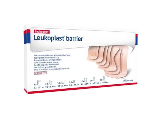 Hæfteplaster, Leukoplast Barrier, beige, multipack 7 ass. str.